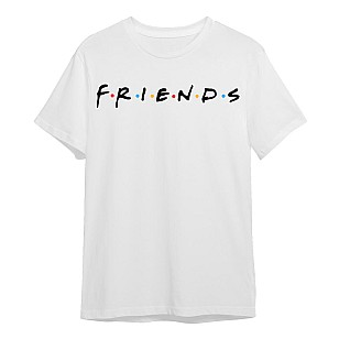 חולצה לוגו חברים FRIENDS לבנה
