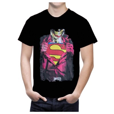 חולצת ג'וקר הסופרמן שחורה