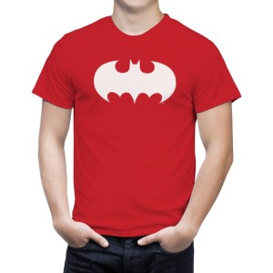 חולצת לוגו באטמן אדומה