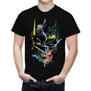 חולצת באטמן רטרו שחורה
