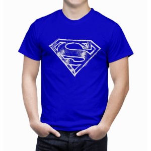 חולצת סופרמן פרימיום כחולה