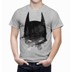 חולצת מסכת באטמן אפורה