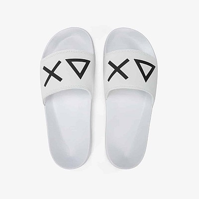 נעליים לאישה SUN68 SLIPPERS LOGO WHITE