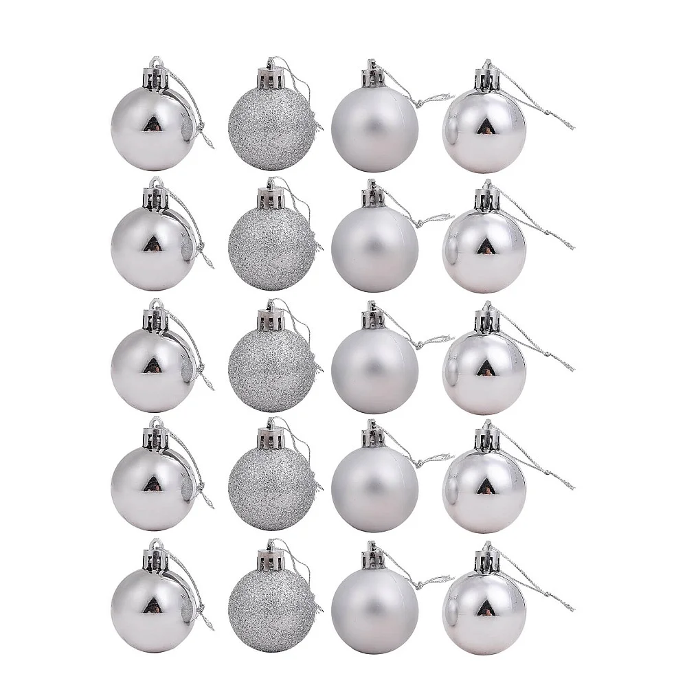 סט 20 כדורי כריסמס