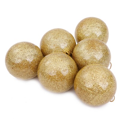 כדורים בצבע זהב לעץ אשוח 6 סמ