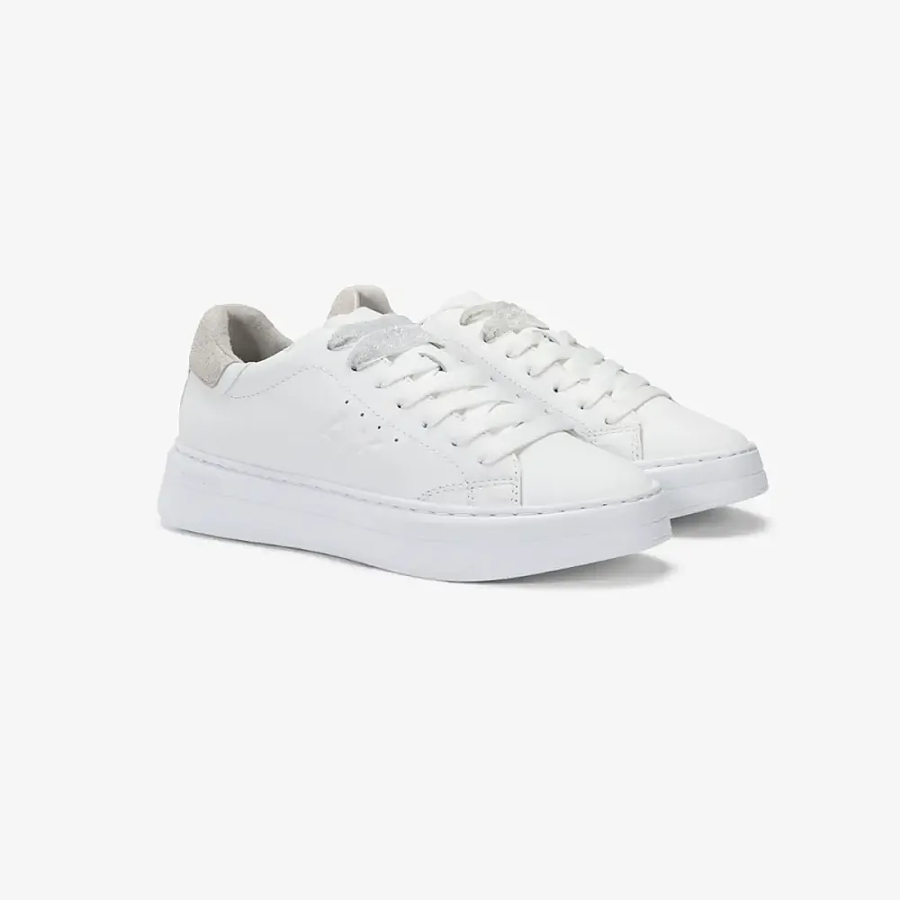 נעלי סניקרס לאישה SUN68 GRACE LEATHER WHITE