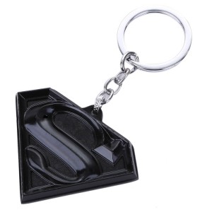 מחזיק מפתחות לוגו סופרמן אפל