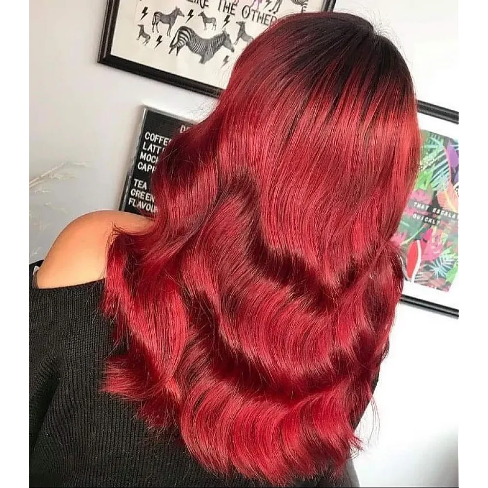 צבע שיער אדום רובי רוז' Ruby Rouge