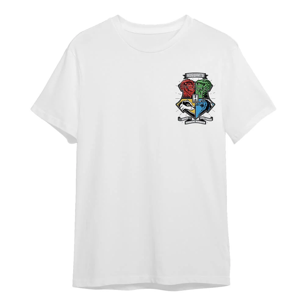 חולצה קסומה הוגוורטס לבנה  חולצה קסומה הוגוורטס לבנה