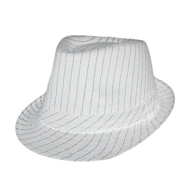 כובע פסים - לבן