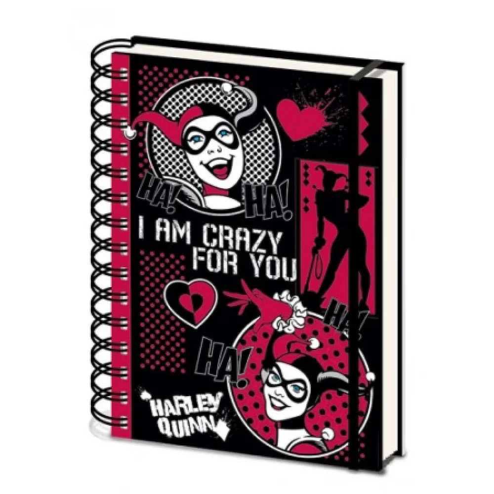 מחברת כריכה קשה ספירלה "I AM Crazy For You"