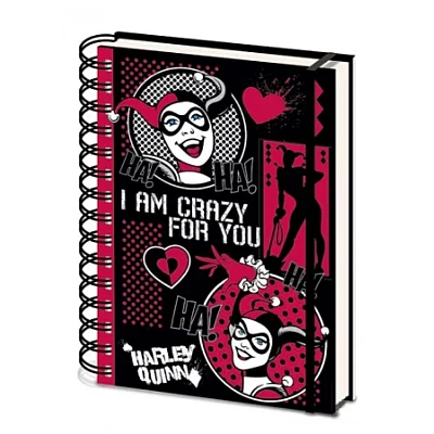 מחברת כריכה קשה ספירלה "I AM Crazy For You"