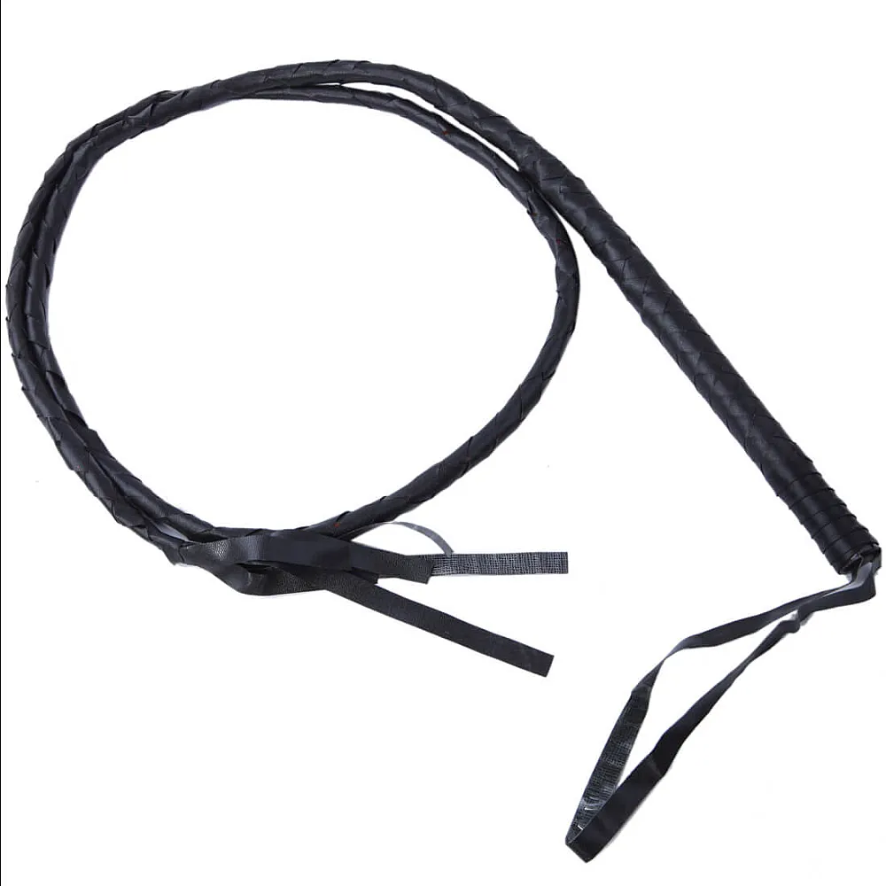 שוט ארוך בצבע שחור לתחפושת קוספליי