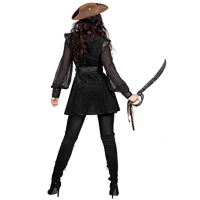 תחפושת פיראטית שחורה לנשים