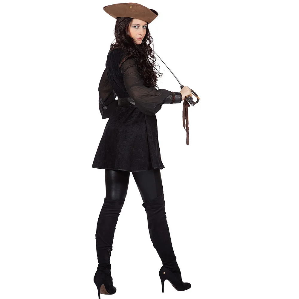 תחפושת פיראטית שחורה לנשים