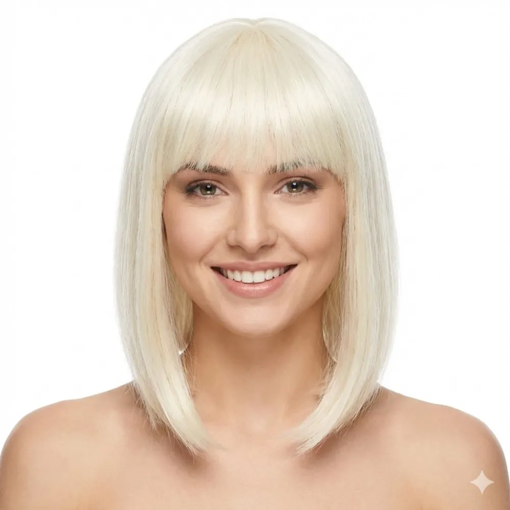 פאת קרה ארוך בלונד בהיר