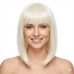 פאת קרה ארוך בלונד בהיר