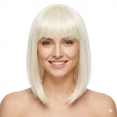 פאת קרה ארוך בלונד בהיר