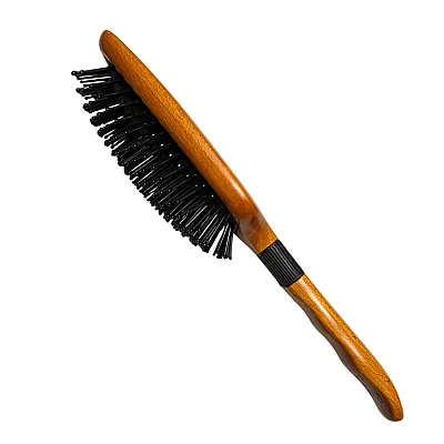 מברשת עץ מלבנית לסירוק מקצועי