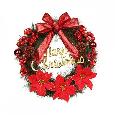 זר Merry Christmas צבעוני