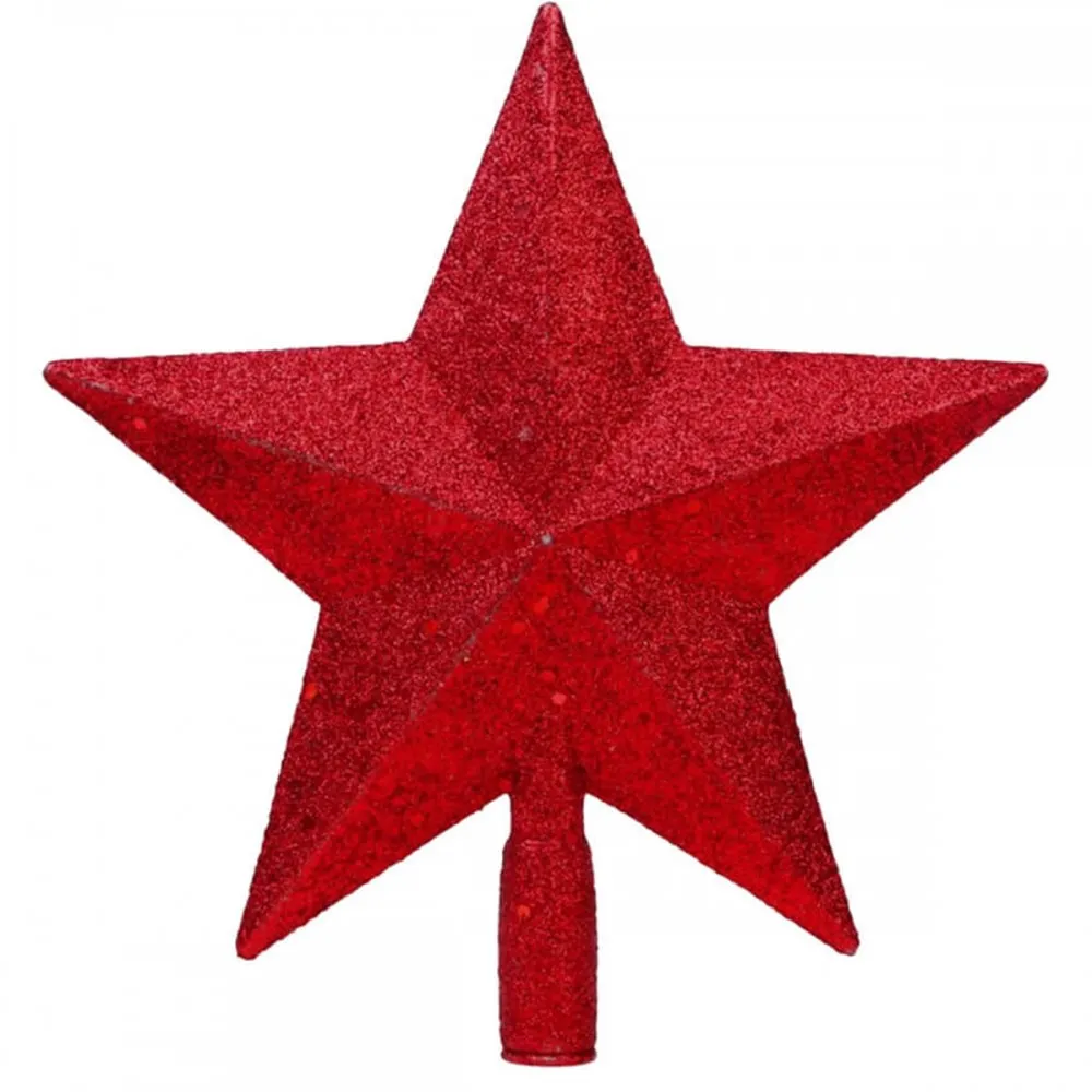 כוכב נוצץ גדול לראש עץ