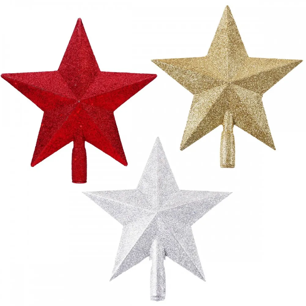 כוכב נוצץ גדול לראש עץ