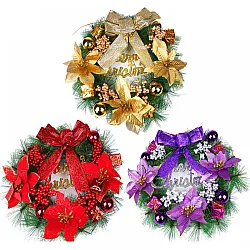 זר Merry Christmas צבעוני