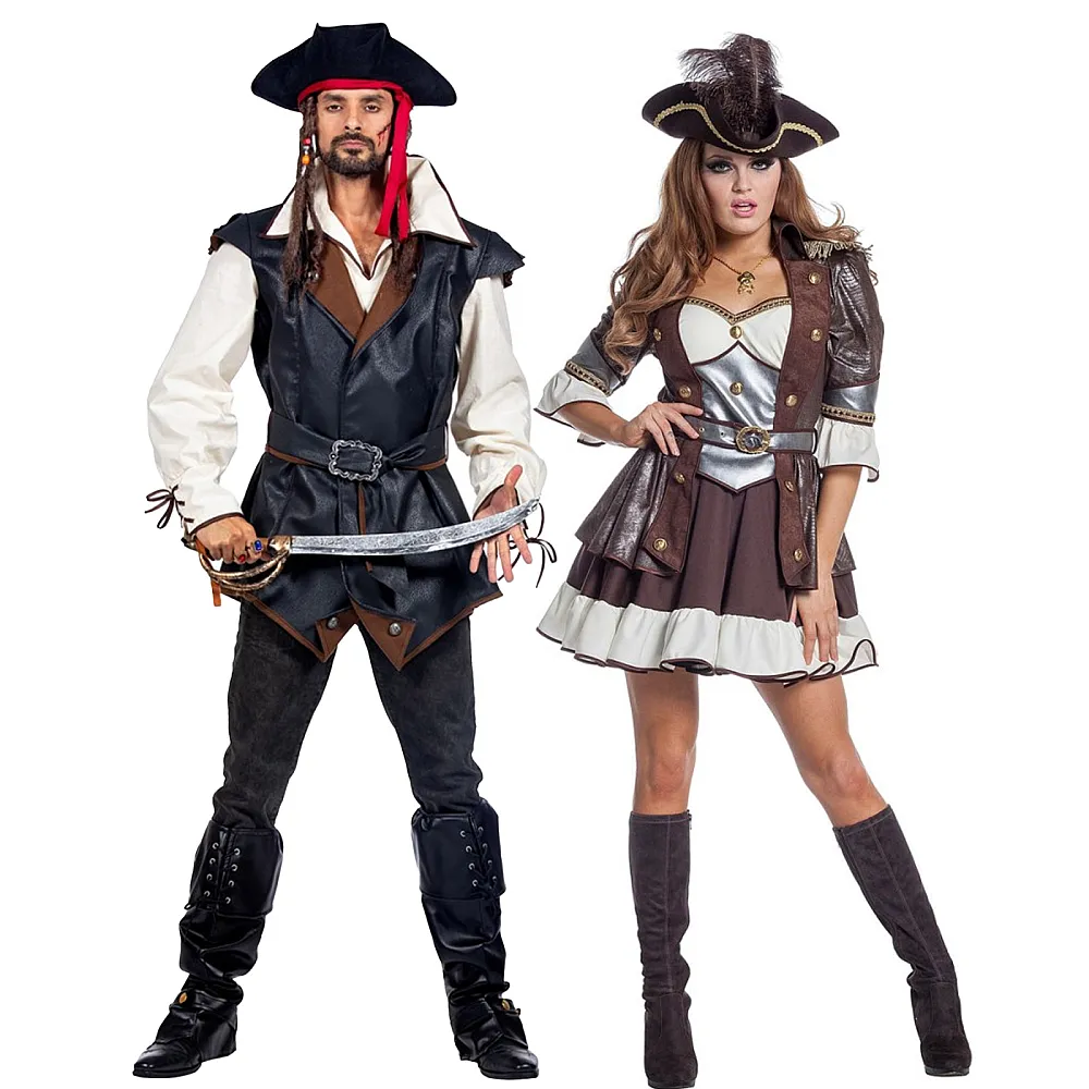 תחפושת פיראט ופיראטית זוגית