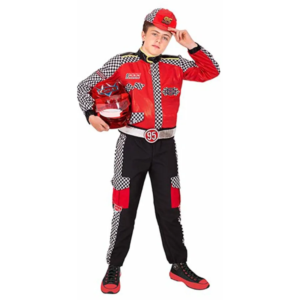 תחפושת נהג מרוצים מקצועי לילדים