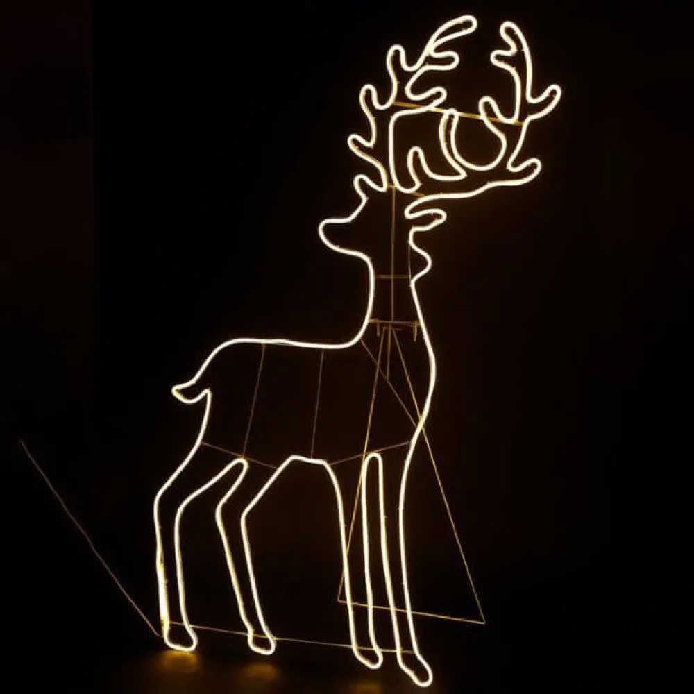 קישוט אייל גדול עם תאורת לד