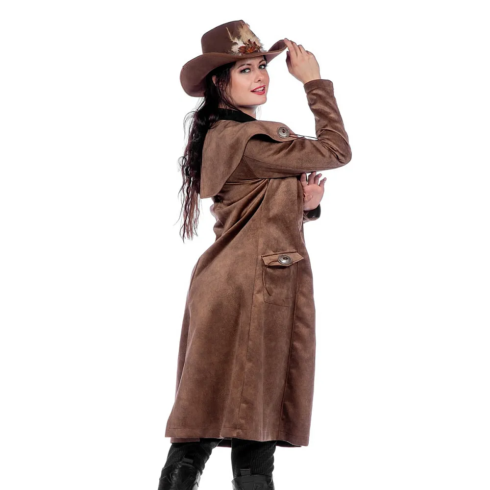 ג\'קט קאובוי ארוך יוקרתי לנשים