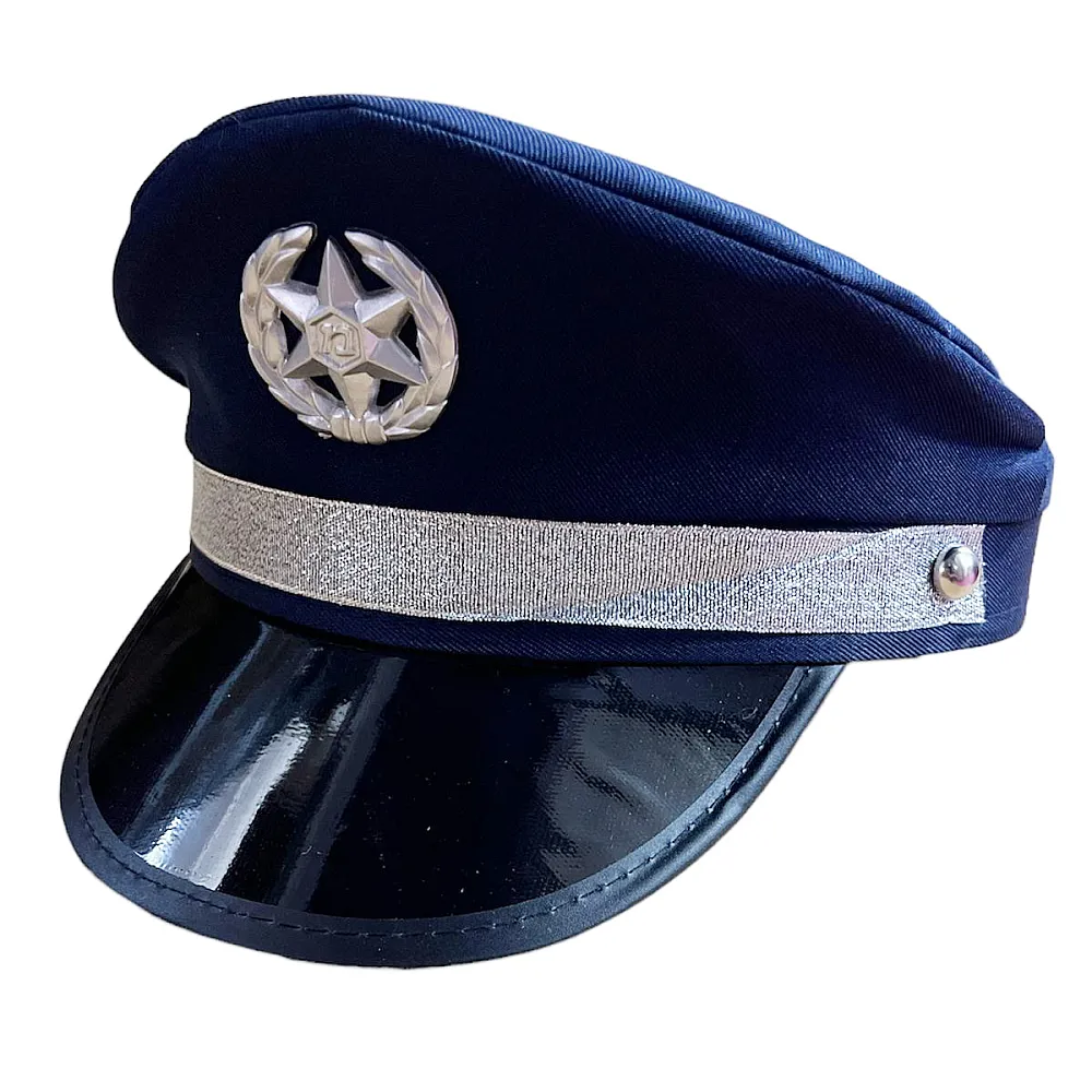 כובע שוטר כחול כהה לתחפושת קוספליי