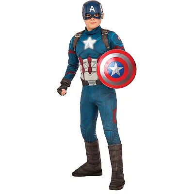 תחפושת קפטן אמריקה עם תאורה
