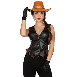 ווסט קאובוי שחור יוקרתי לנשים