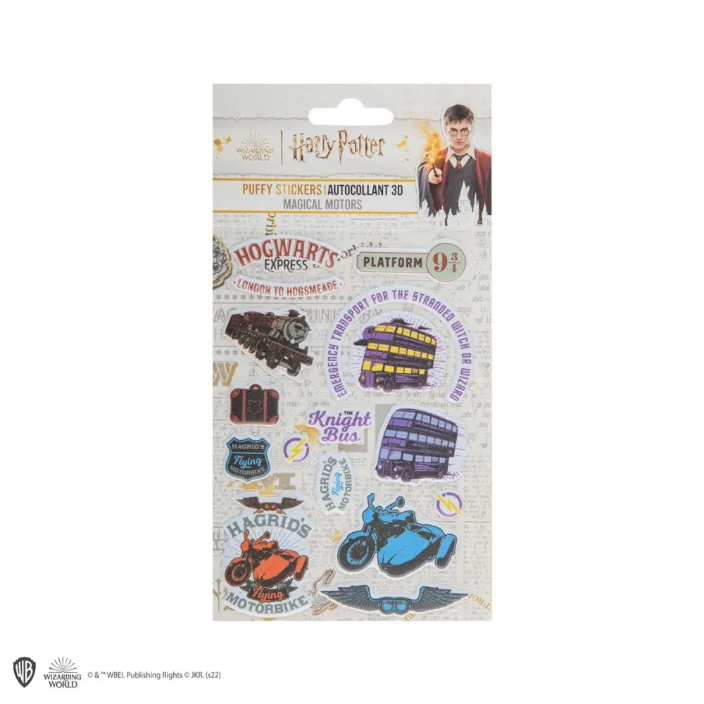 סט 42 מדבקות נפוחות - מג׳יקל מוטורס