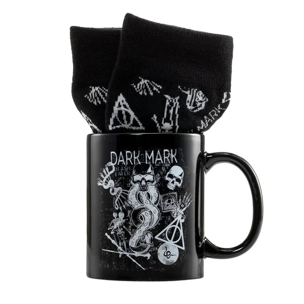 סט ספל וגרב - הארי פוטר אוכלי המוות