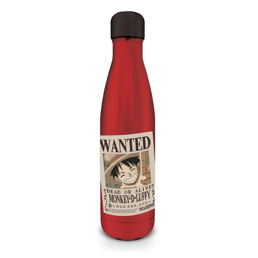 בקבוק שתייה ממתכת וואן פיס Luffy Wanted