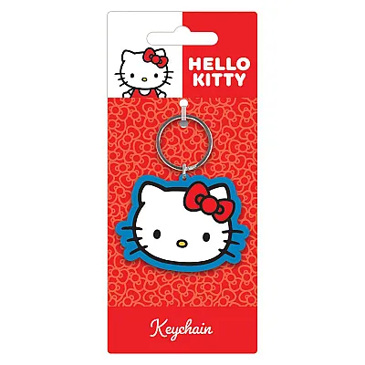 מחזיק מפתחות סיליקון - פרצוף הלו קיטי