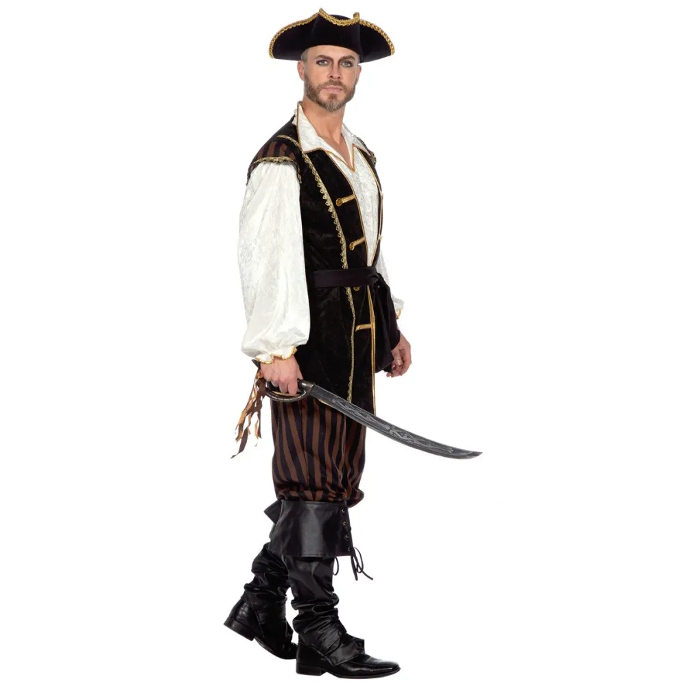 תחפושת פיראט חום מרשימה לגבר