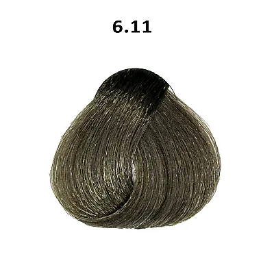 צבע שיער בלונד כהה אפור מודגש INTENSE ASH DARK BLOND 6.11