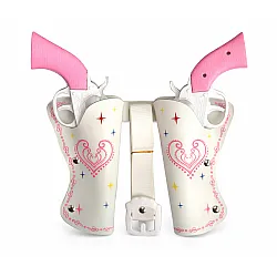 זוג נרתיקים ואקדחים בצבע ורוד