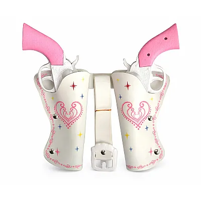 זוג נרתיקים ואקדחים בצבע ורוד