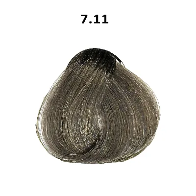 צבע שיער בלונד עדין כהה אפור מודגש INTENSE ASH GENTEL DARK BLOND 7.11