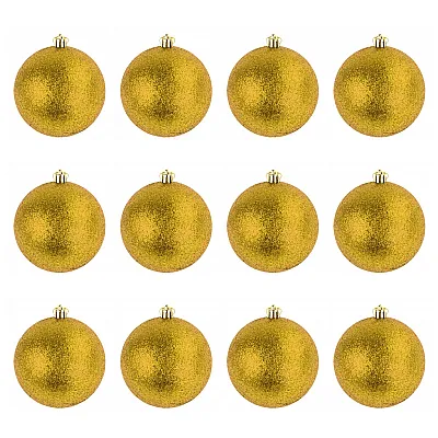 מארז 12 כדורים במגוון צבעים לעץ