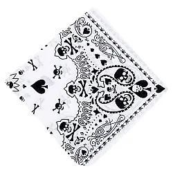 בנדנה גולגולות תילתן לבן