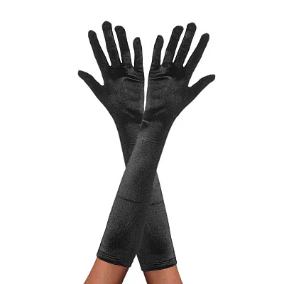 כפפות שחורות סאטן איכותיות