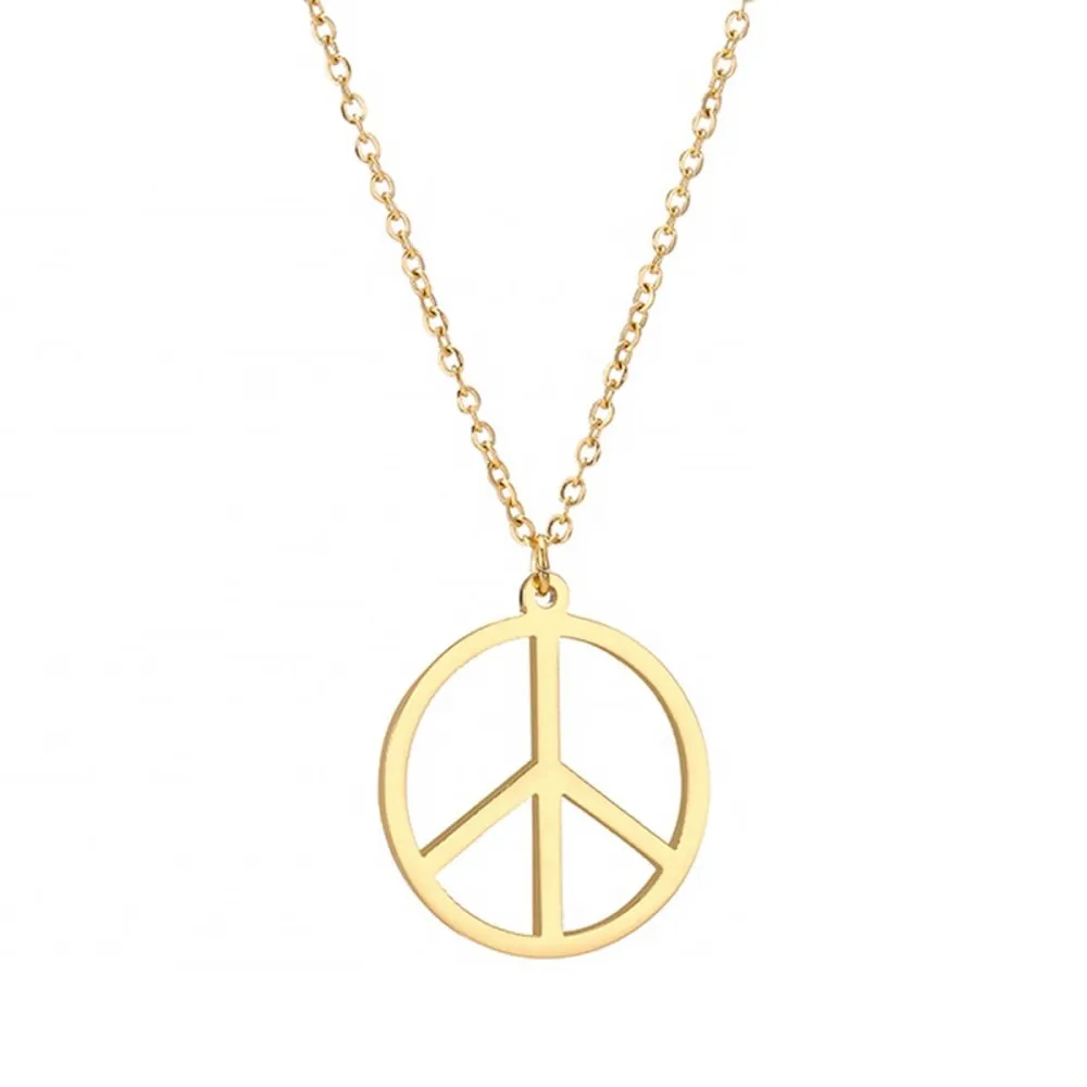 שרשרת Peace - זהב