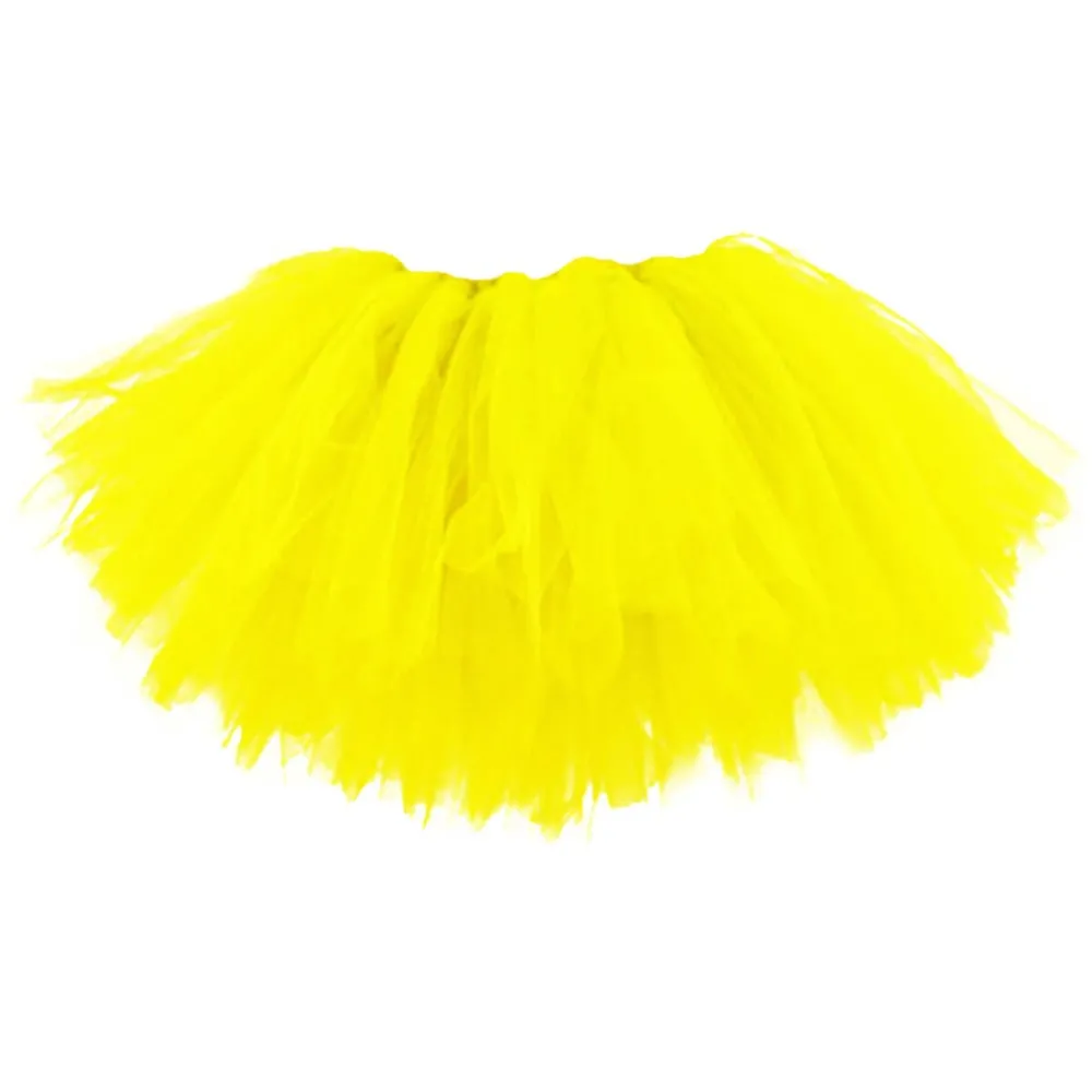 חצאית טוטו 7 שכבות - צהוב