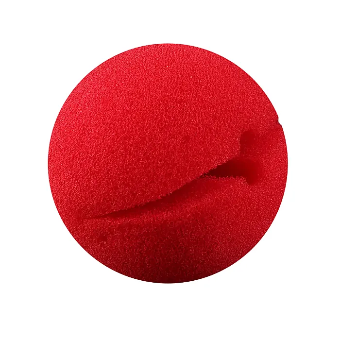 אף ליצן אדום מספוג לתחפושת