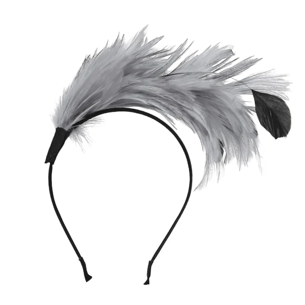 קשת נוצות בצבע אפור לתחפושת